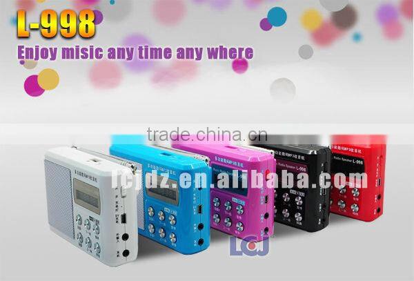 2015 mini active speaker with rechargeable battery