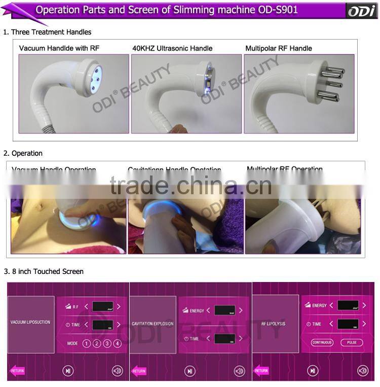 Beauty equipment manufacture 3 in 1 vacuum rf liposuction equipment