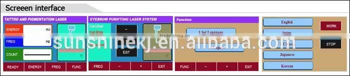 Best portable nd:yag q switch laser machine