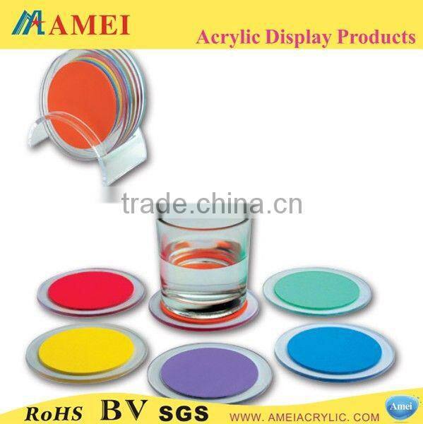 Different Style acrylic coasters with inserts