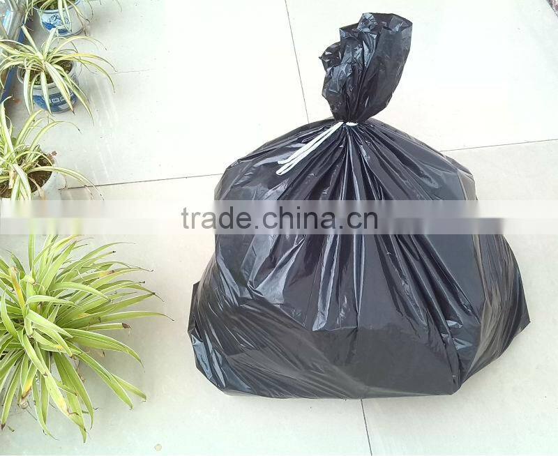 PE big black garbage bag/trash bag can liner