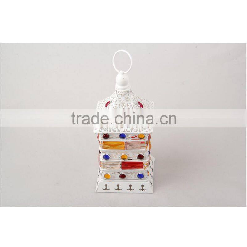 Incense Burner Hurricane Lantern With Stone For Interior Decoration Wf-A002
