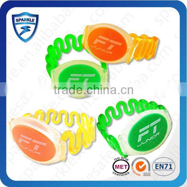 Flexible rainbow color Waterproof ABS rfid Wristband bracelet