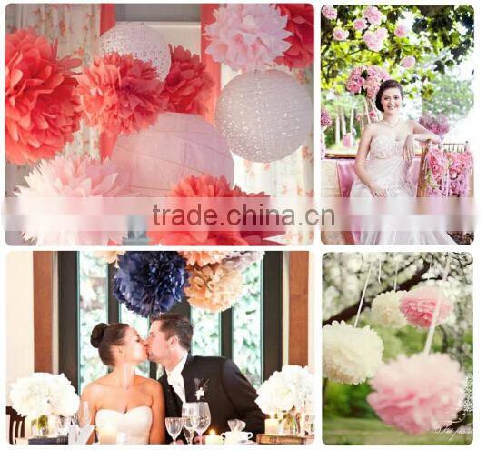 Fashion tissue paper pom poms flower balls