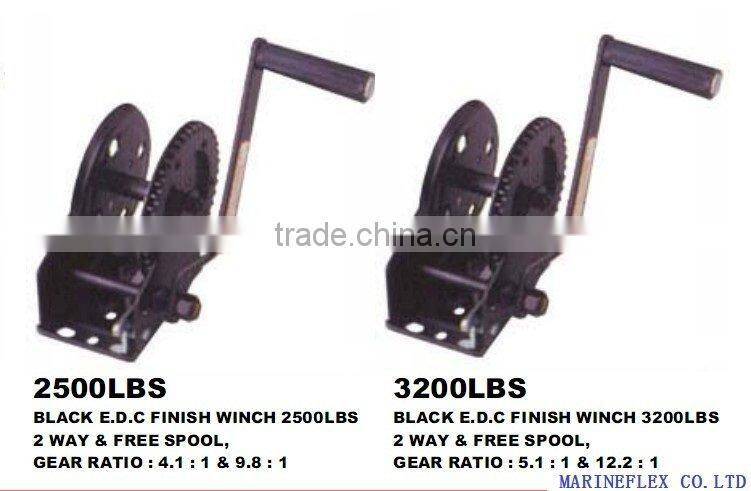 Black E.D.C Hand Winch