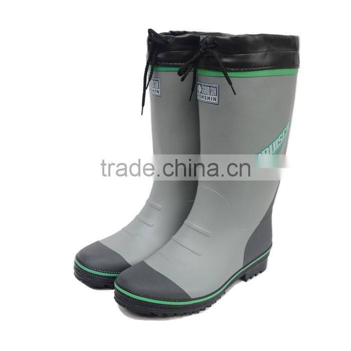 FARM WORKING INDUSTRIAL MEN RUBBER RAIN BOOTS WITH PU CUFF