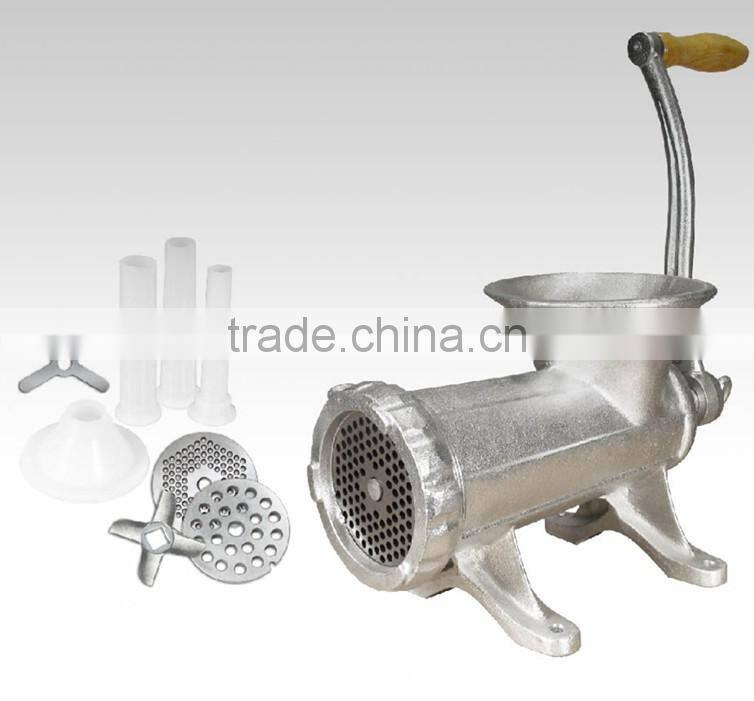 high quality commercial tinned manual meat mincer no. 32