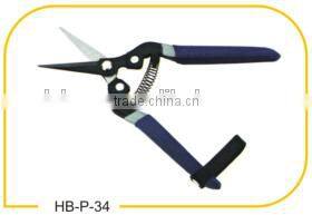 7-1/2"Carbon steel powder coated garden tools with vinyl safty lock for pruning shears