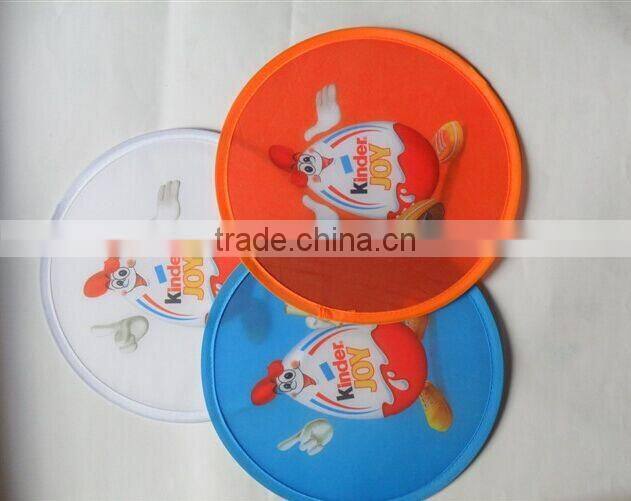Advertising Nylon Cloth Foldable Frisbee Fan