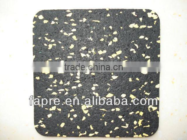 Interlocking Rubber Sport Matting with Colorful EPDM Speckles