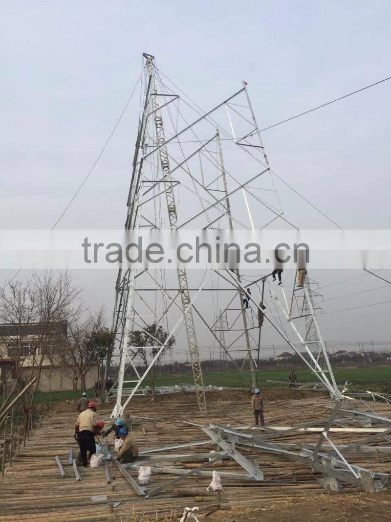 Aluminum Alloy Inside Suspension Lattice Gin Pole Apply to assemble and erect the tower and pole