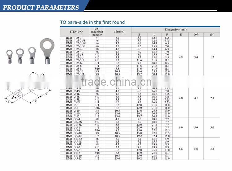 Insulated ring terminal RV Series pre-Insulated terminal for sale