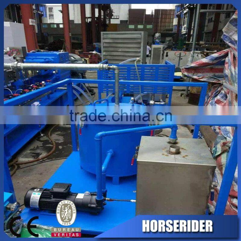 waste plastic LDPE HDPE woven bags three stage hot cut pellletizing recycling line