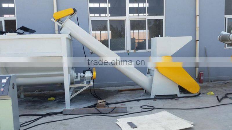 waste PP PE PVC PET plastic cleaning and washing machine line