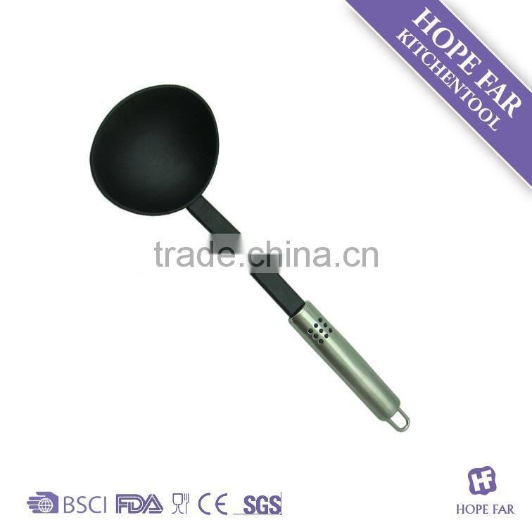 N259-1 heat resistant nylon soup ladle with tube handle