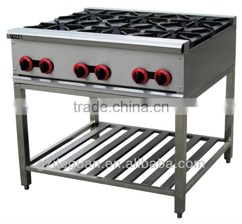 industrial 6 burner gas range GH-6A
