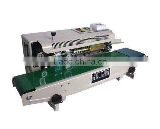 FRD1000 Automatic film sealer Heat plastic bag Sealer Solid-ink coding band sealer