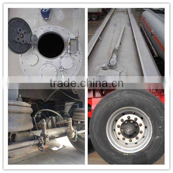 4 axles steel fuel tanker truck capacity crude petroleum oil refineries