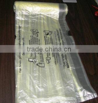 Biodegradable compostable rubbish/garbage plastic bags on roll
