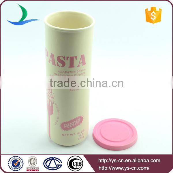 Wholesale pink pasta canister, simple style with OEM