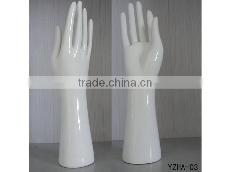 2015 hot sale fiberglass hand mannequin , jewelry display hand mannequin,glove display hand mannequin