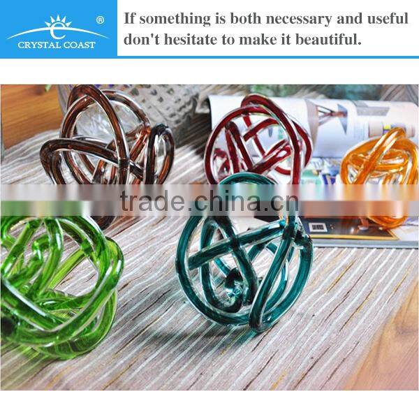 small decorative clear color glass sphere round ball vase