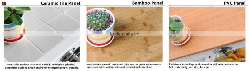 natural finish E1 MDF with drawer wooden serving trolley