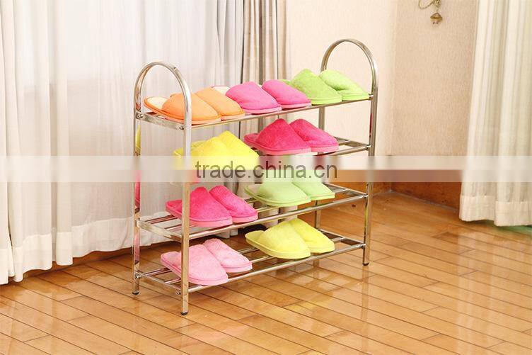 5 tiers stainless steel square tube shoes storage orginaze