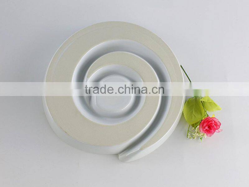 Hospitality hotel supply candy plate round porcelain compartments tray