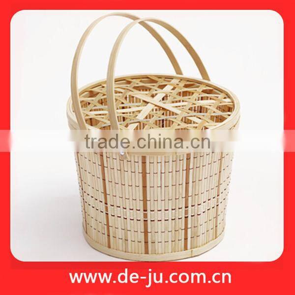 Natural Bamboo Halloween Pumpkin Basket