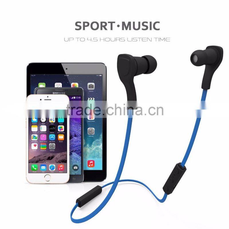 New Factory Cheap Wireless Sport Music Earbuds, Stereo Sweat-proof Bluetooth 4.1 Sport Headsets For Sale