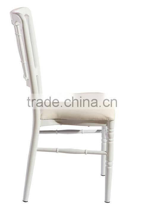 wholesale quality stackable white aluminum napoleon chair QL-D908