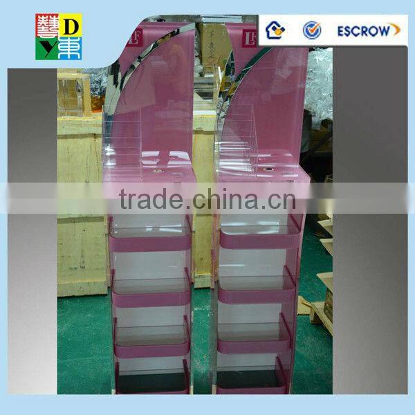 High quality of clear acrylic make up display stands from shenzhen