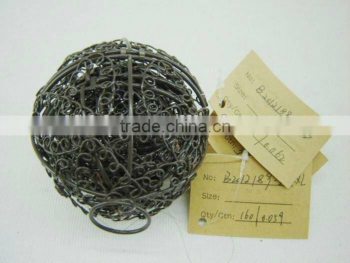 Set of five metal Christmas gift ball for wholesale
