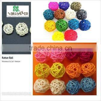 colored rattan decortion items