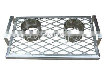 beer can wire chicken cooker with chrome plate