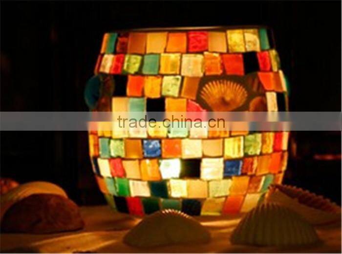 glass candle holder romantic accent