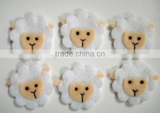 hot sale high quality new products handmade durable fabric felt sheep toy sticker best selling on alibaba express