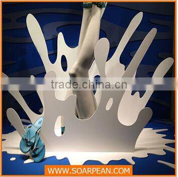 Vision spray decoration apparel shop paper window display prop