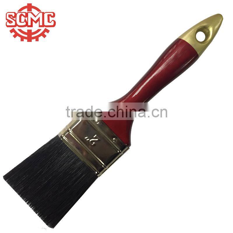 plastic handle stainless steel feerule black bristle paint brush