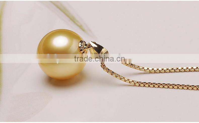 wholesale 10-11mm golden south sea pearl necklace price
