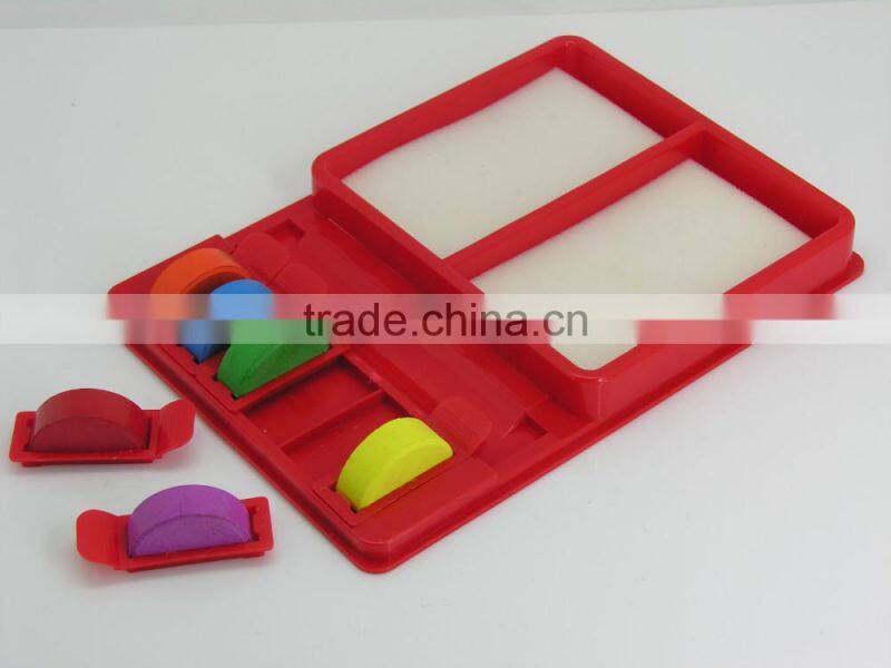 2016 hot selling rainbow art set w/plastic tray, diy rainbow art set with brush, watercolor rainbow art set,
