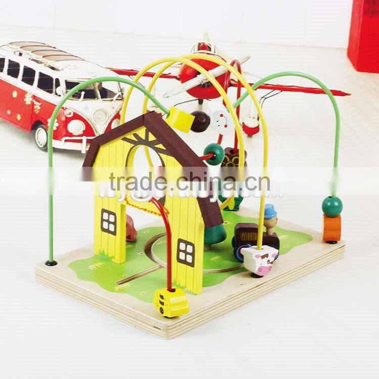 wholesale best wooden bead toys for toddlers educational games wooden bead toys for toddlers W11B141