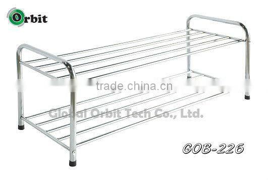 Home furniture shoe storage rack, 2 tier metal shoe shelves