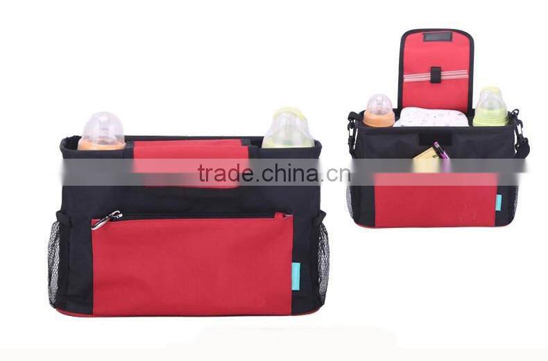 Polyester hanging troller baby organizer bag
