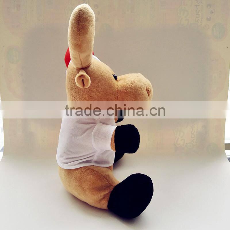 Hot sale stuffed plush cow baby with animal