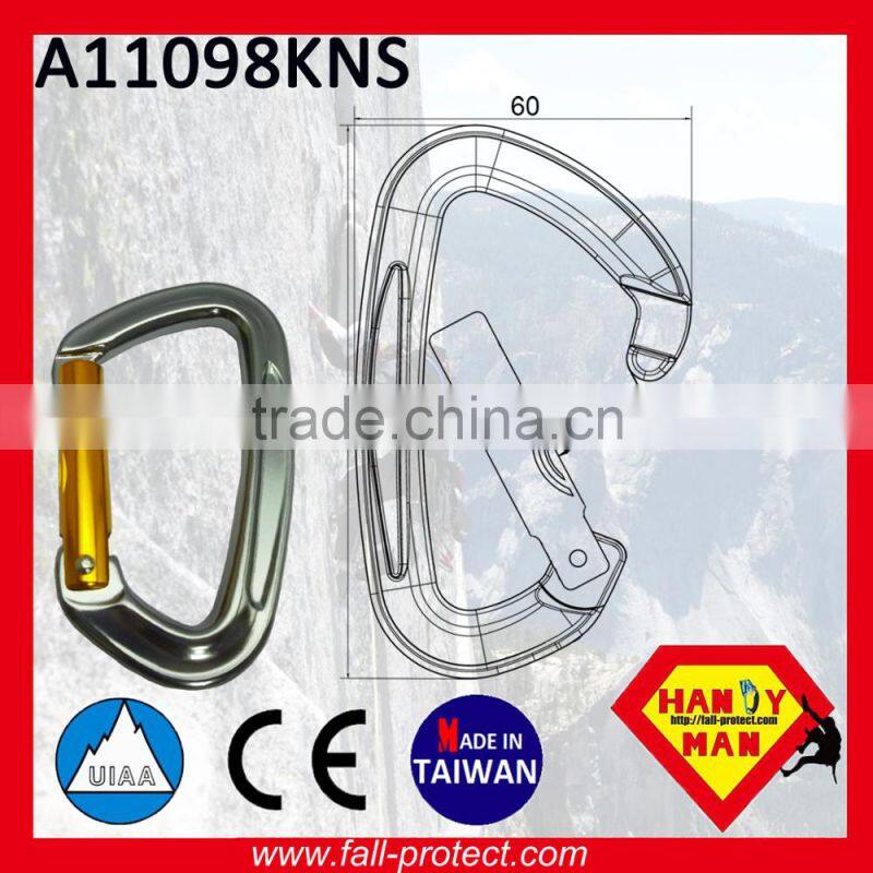 Rock Climbing Mountaineer Quicklock Aluminum Carabiner With CE & UIAA
