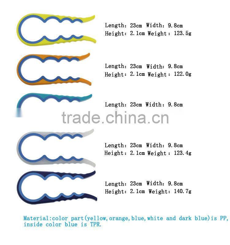 4 in 1 multi-function grip plastic bottle jar opener