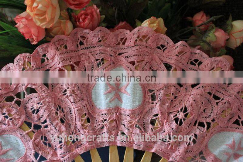 Vintage victorian lace fan for wedding