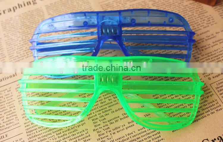 LED Party Glasses Light Up Slotted Shades Kids LED Light Glasses For Halloween